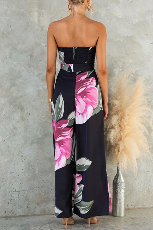 Combinaison Femme – Bustier Sans Bretelles avec Taille Ajustable et Pantalon Large - Image 3