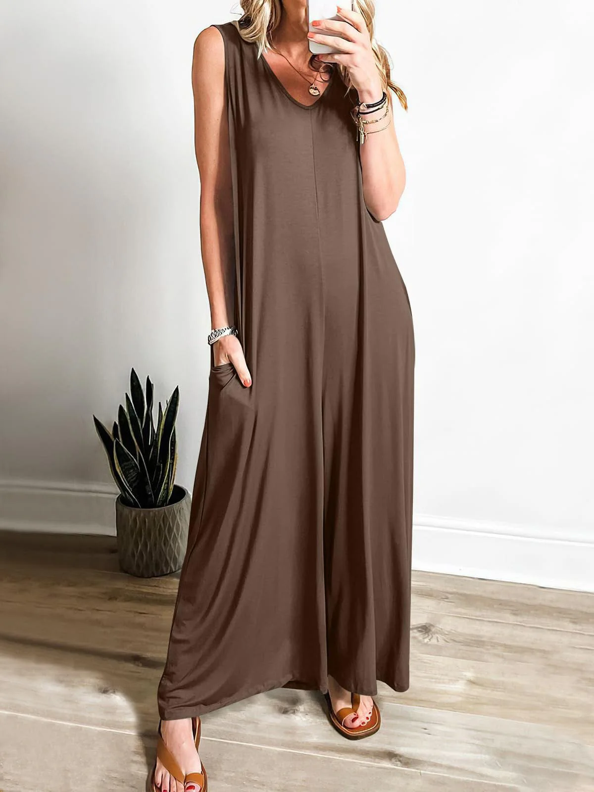 Combinaison femme confortable – Jumpsuit fluide et respirante pour un look chic au quotidien - Image 2