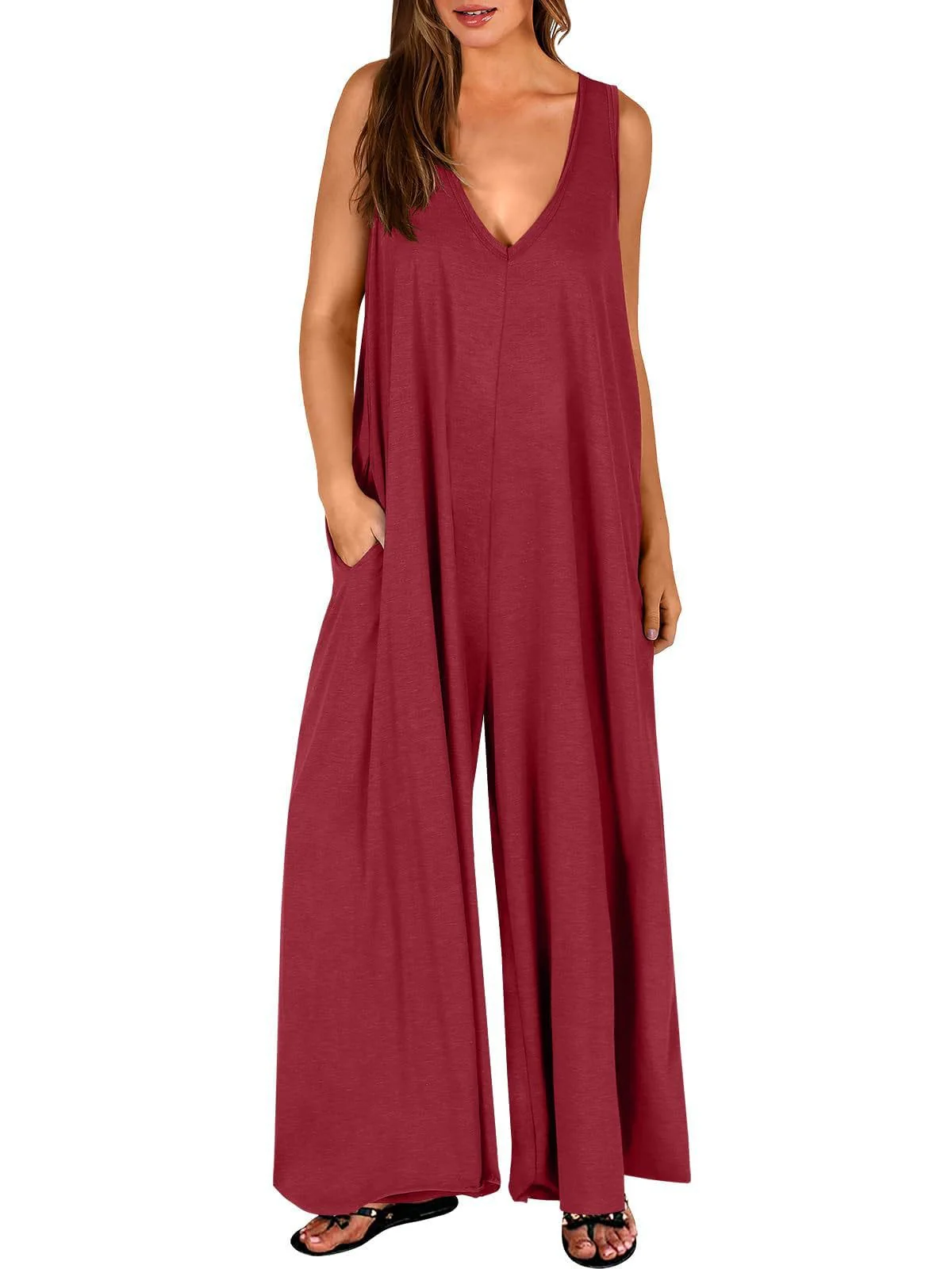 Combinaison femme confortable – Jumpsuit fluide et respirante pour un look chic au quotidien - Image 6