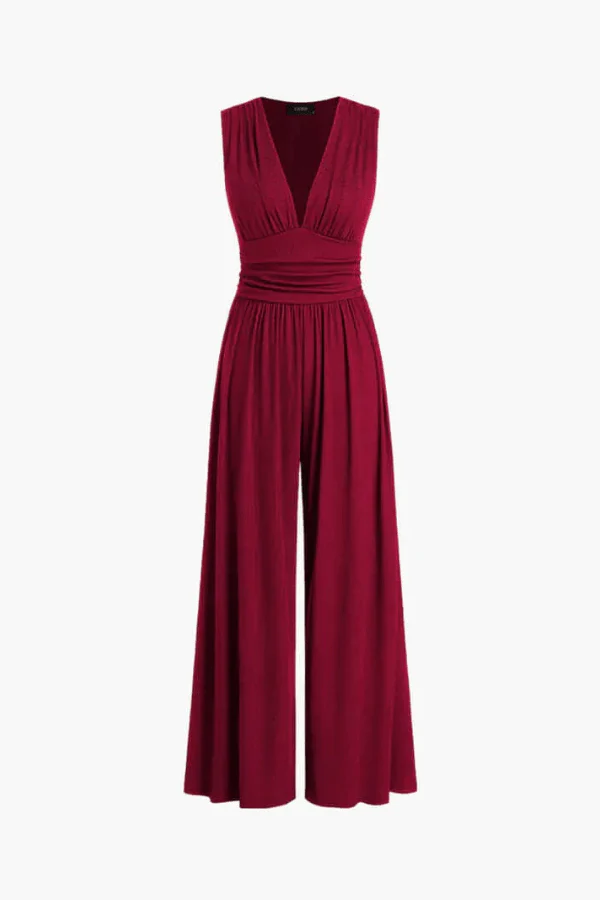 Combinaison Femme Élégante Moderne - Col Découpe V Chic - Image 5