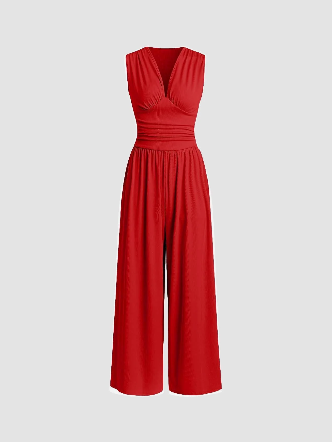 Combinaison femme sans manches a jambes larges - Chic et elegante