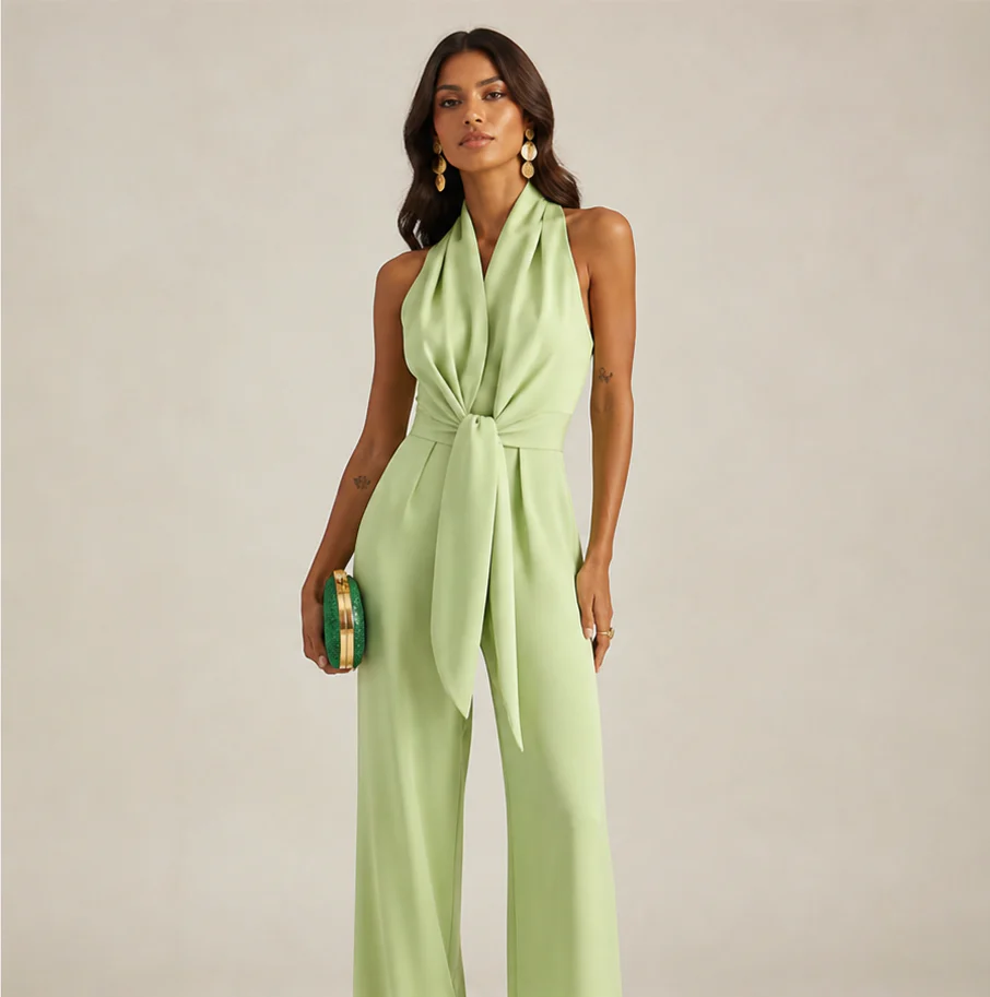 Combinaison femme sans manches dos nu - Fluide et elegante