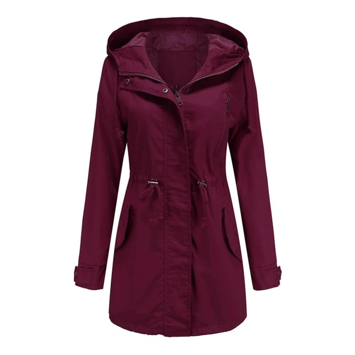 Coupe-Vent Femme Léger et Décontracté – Manteau à Capuche Confortable - Image 3