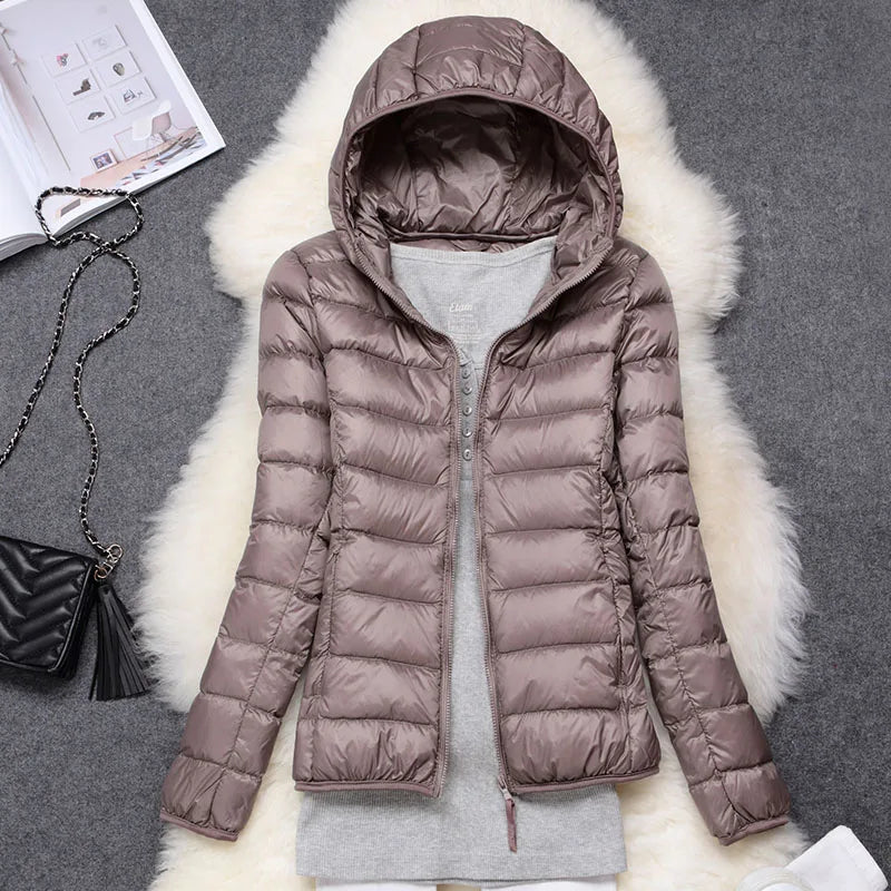 Doudoune Ultralégère pour Femme – Manteau Léger Élégant et Confortable