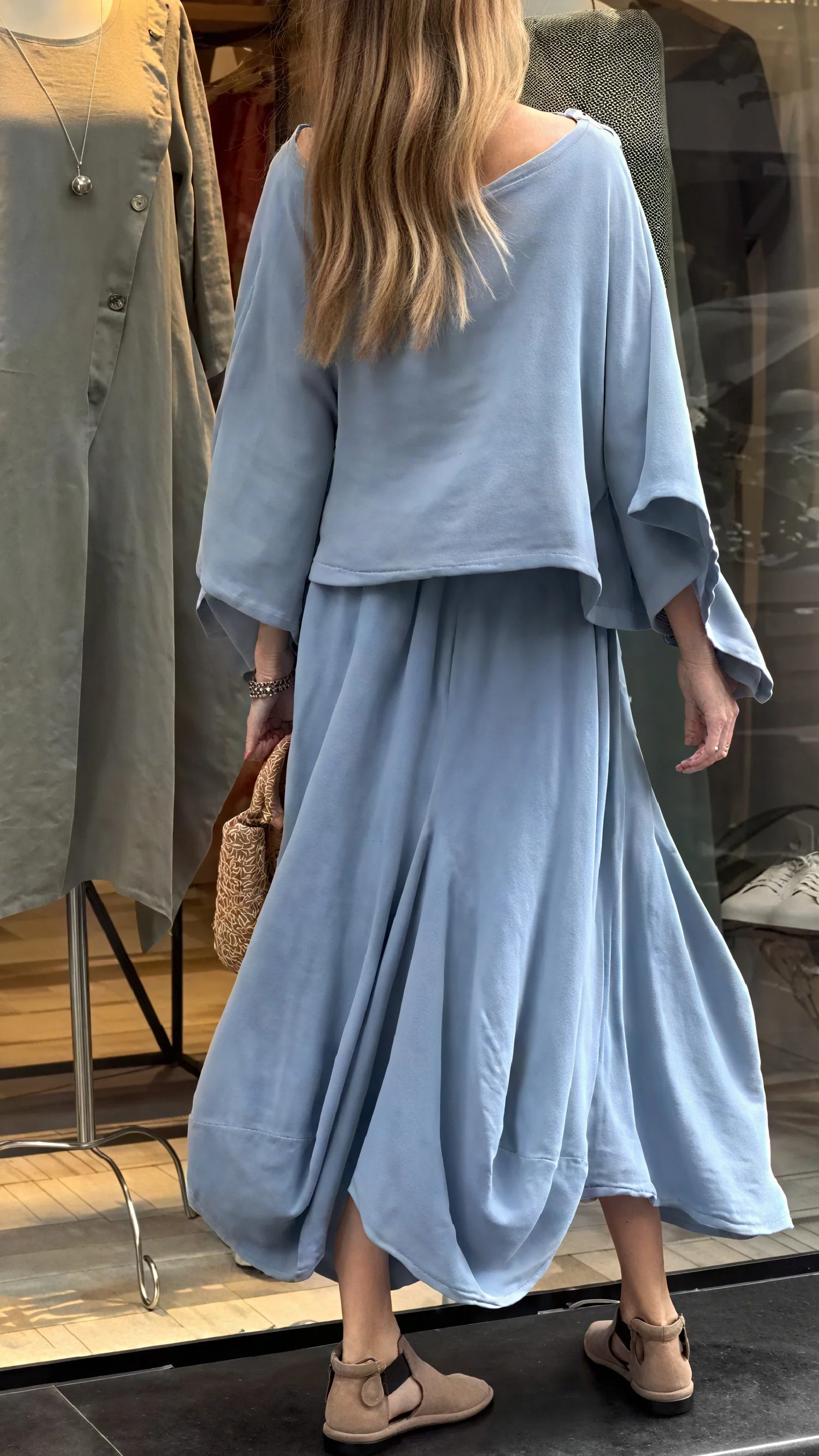Ensemble 2 pièces femme ample – Haut large et pantalon fluide avec poches - Image 4