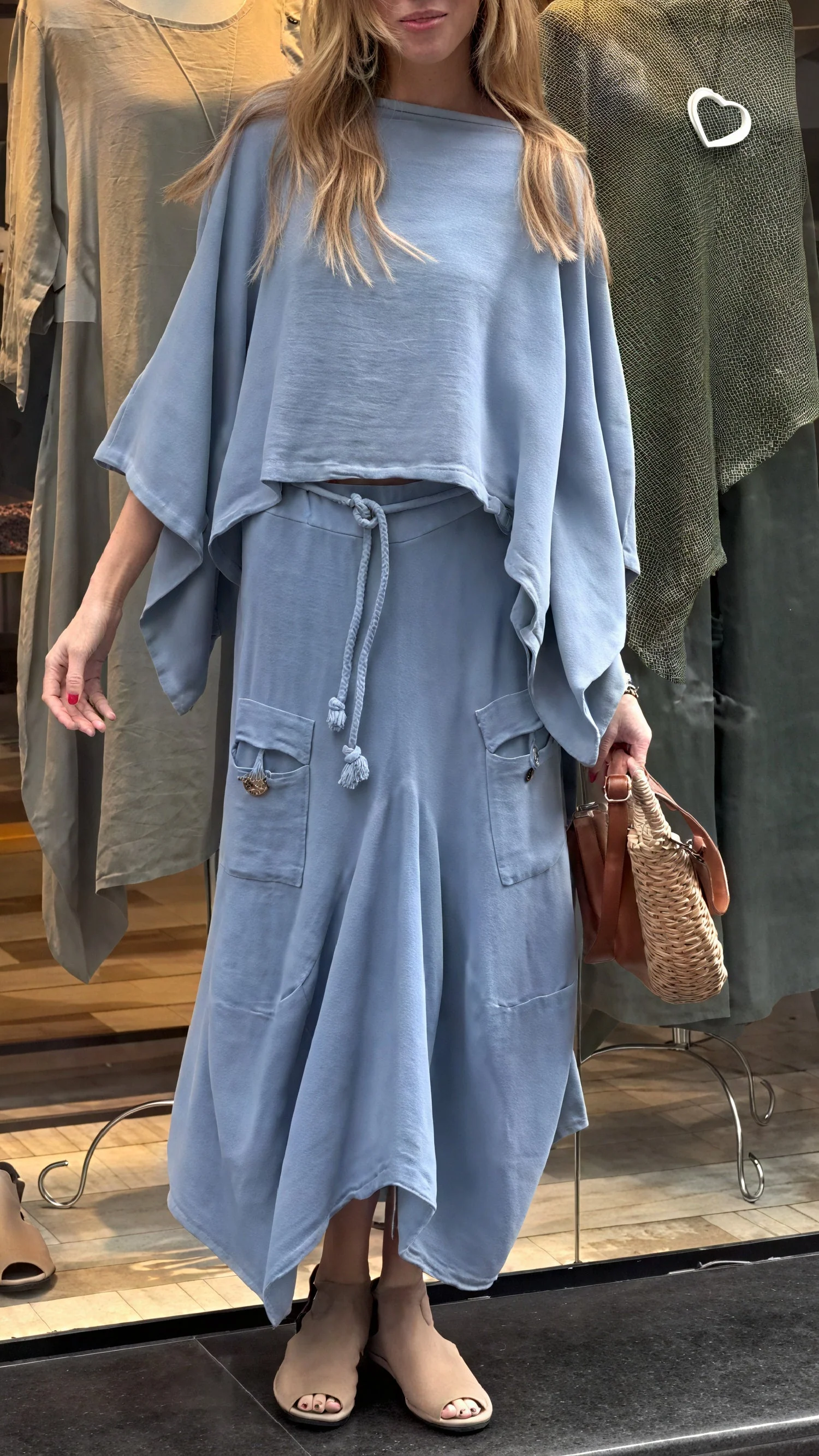 Ensemble 2 pièces femme ample – Haut large et pantalon fluide avec poches - Image 5