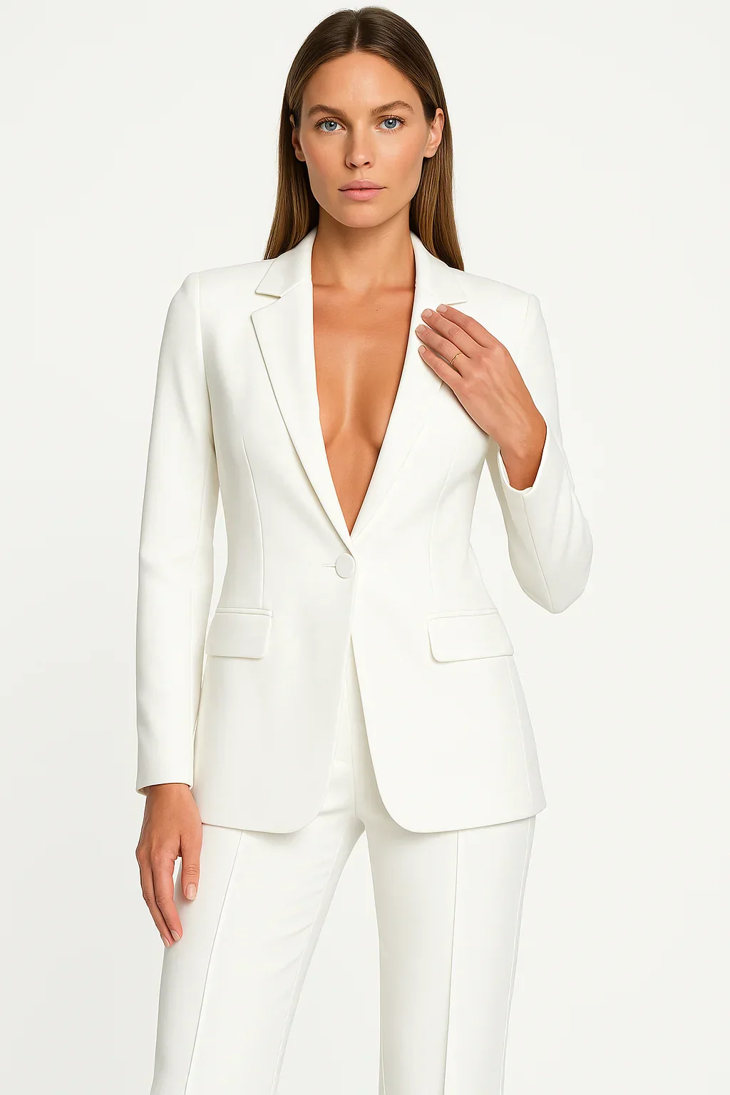 Ensemble Blazer et Pantalon Femme – Tailleur Élégant Tendance - Image 3