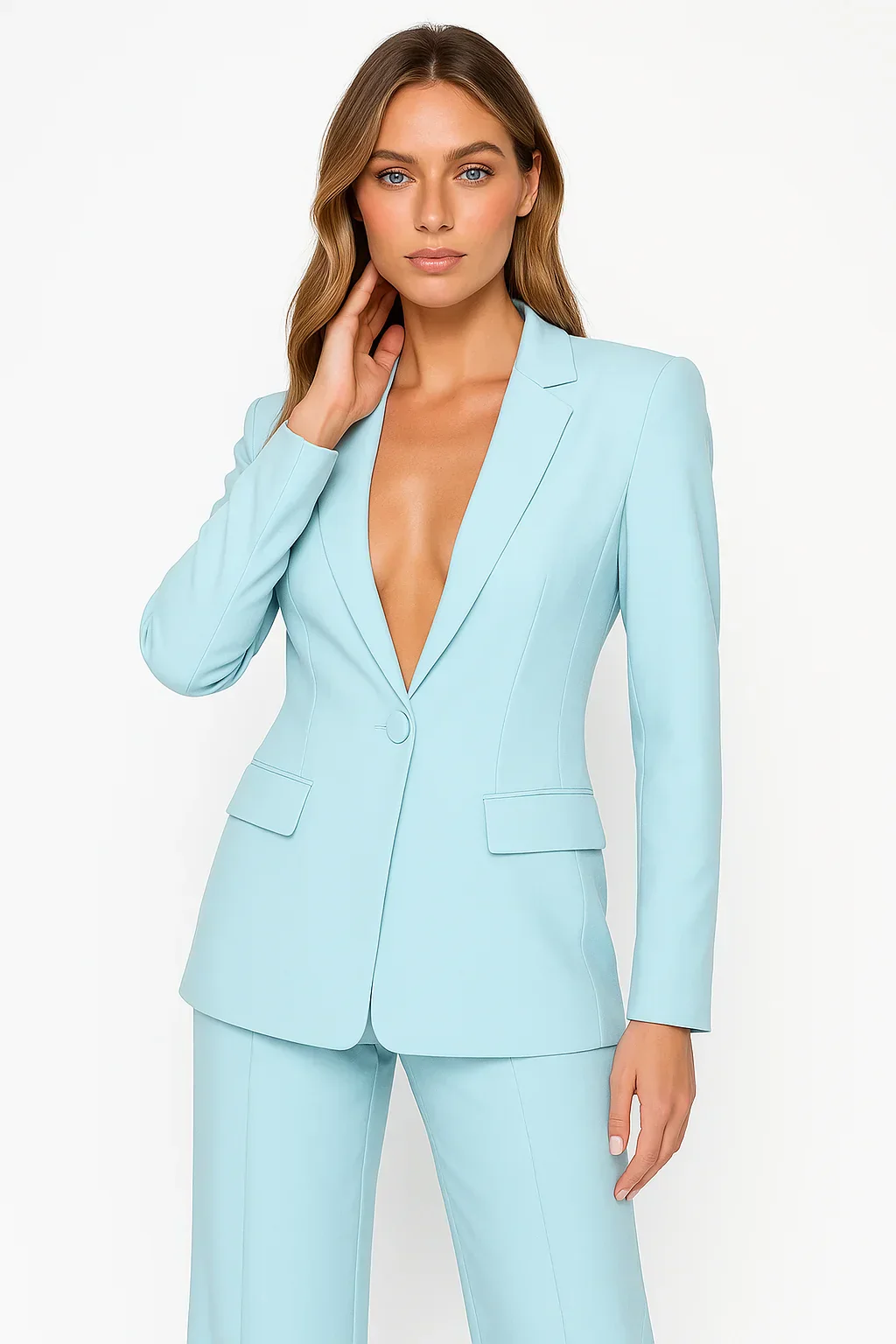Ensemble Blazer et Pantalon Femme – Tailleur Élégant Tendance - Image 4