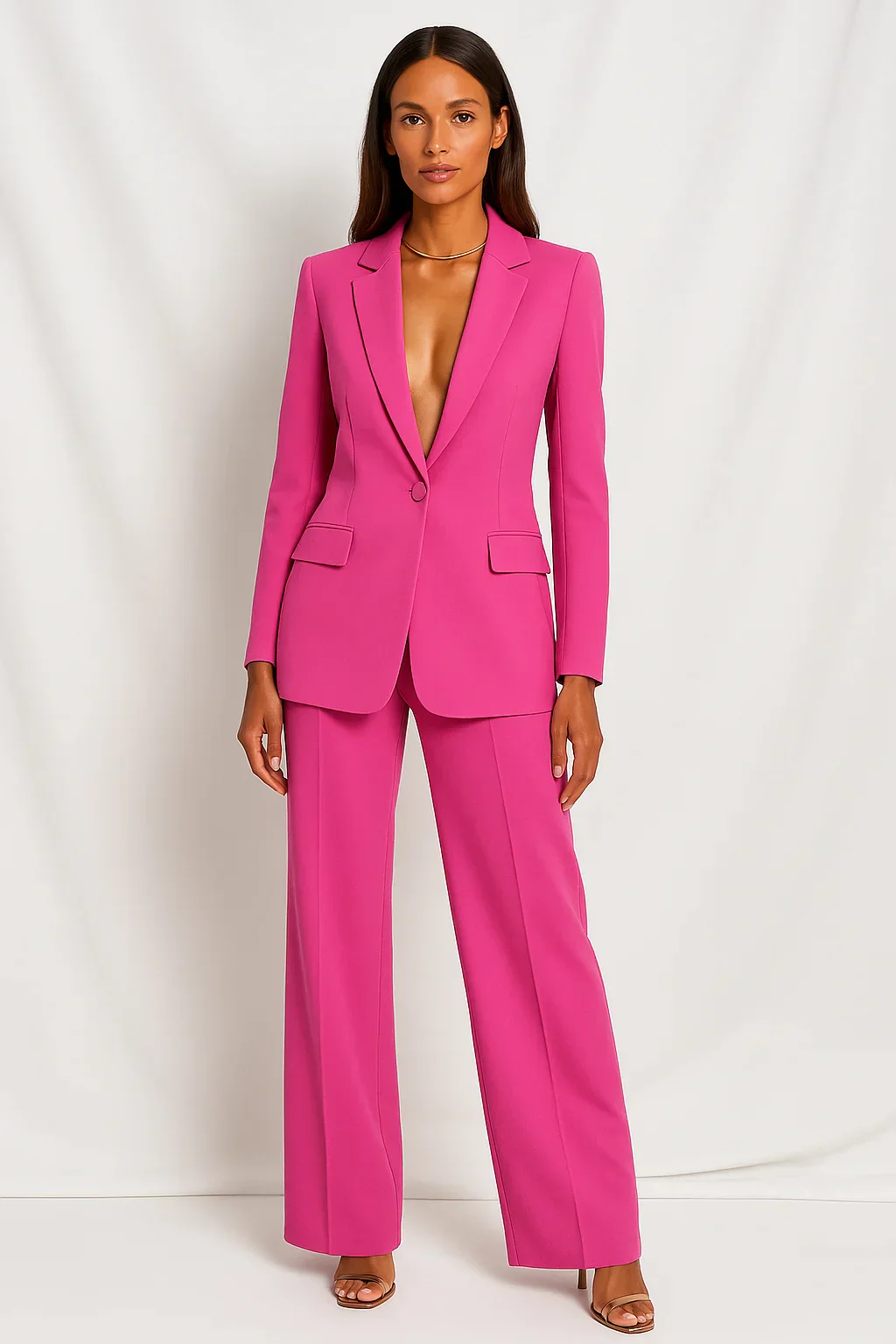 Ensemble Blazer et Pantalon Femme – Tailleur Élégant Tendance - Image 6