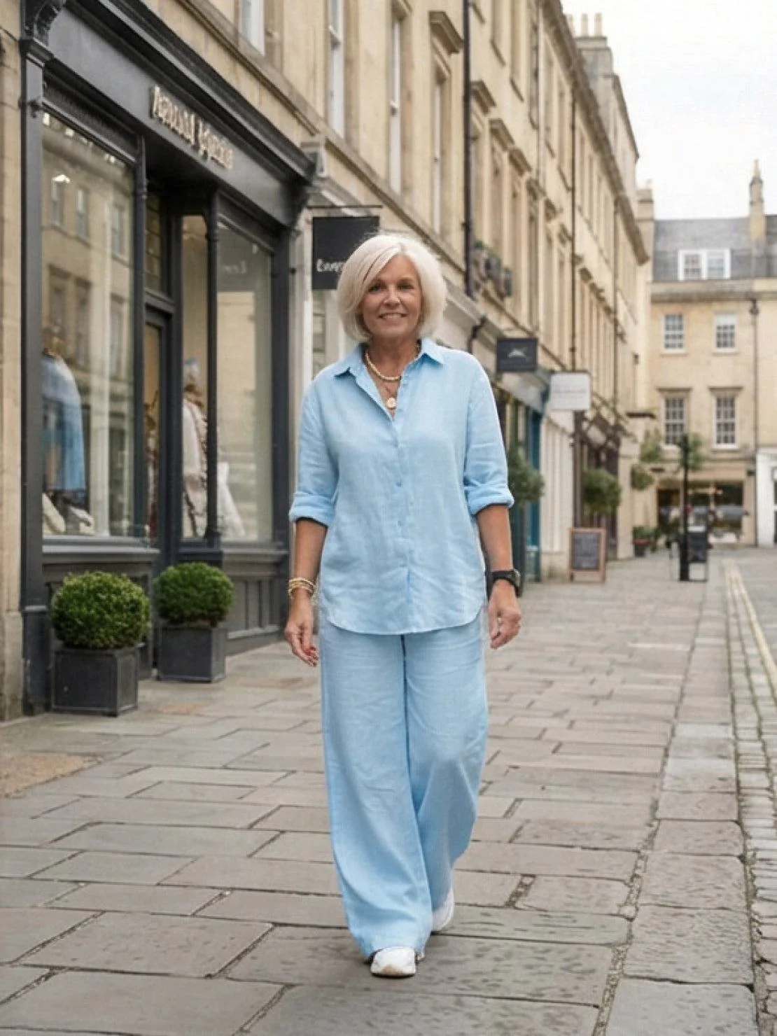 Ensemble chemise et pantalon large femme – Chic et fluide - Image 29