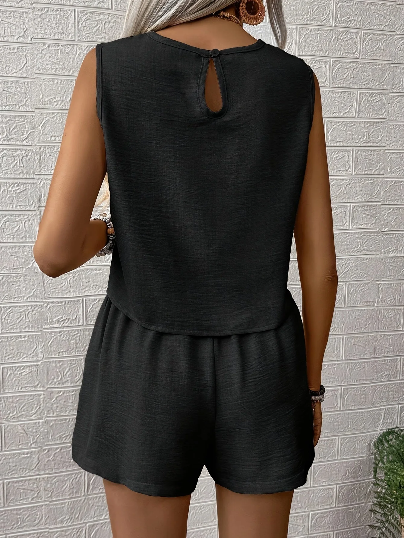 Ensemble d’Été Femme Deux Pièces – Haut Court Sans Manches et Short Large - Image 6