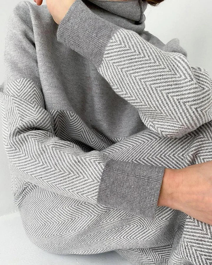 Ensemble de Détente Hivernal Deux Pièces pour Femme – Tenue Chaude et Confortable à la Maison - Image 3