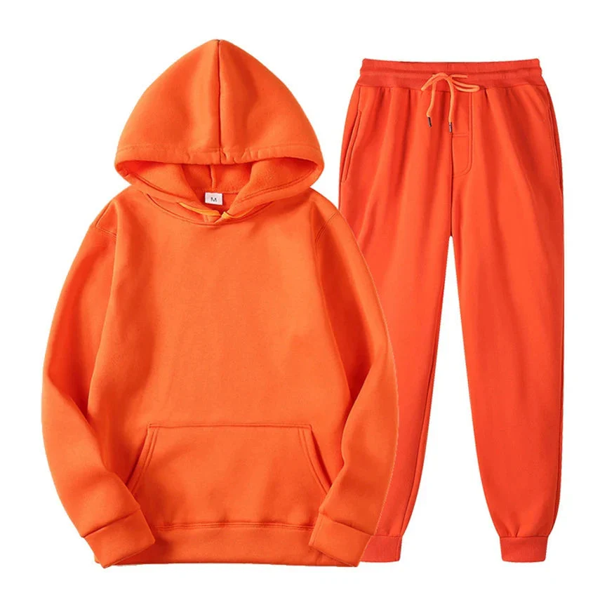 Ensemble de jogging décontracté élégant pour homme – Sweat à capuche avec pantalon assorti - Image 12