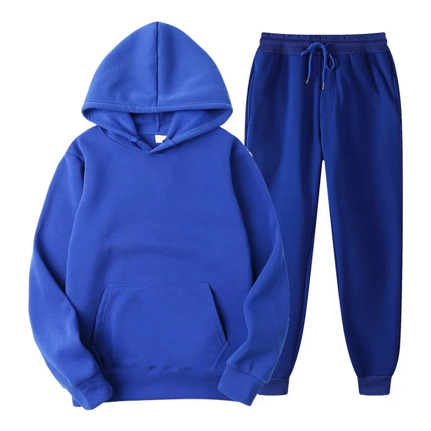 Ensemble de jogging décontracté élégant pour homme – Sweat à capuche avec pantalon assorti - Image 5