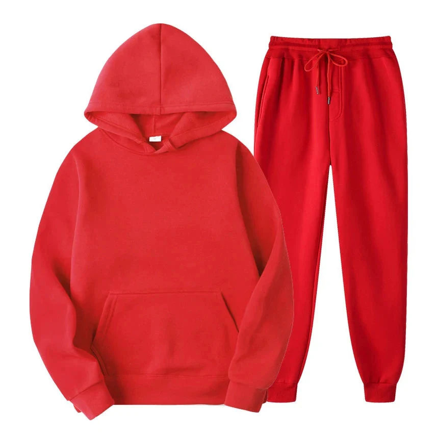 Ensemble de jogging décontracté élégant pour homme – Sweat à capuche avec pantalon assorti - Image 6