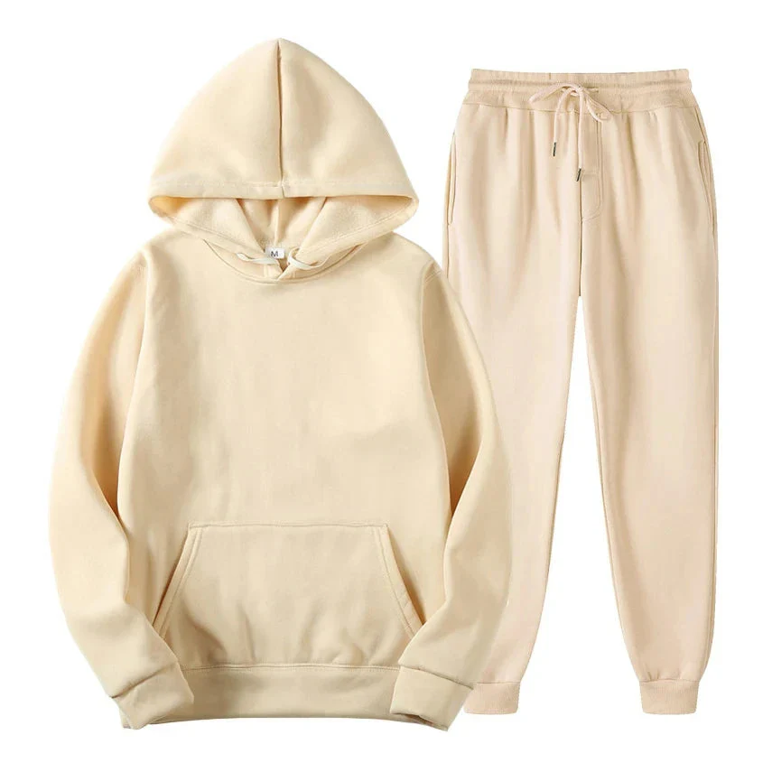 Ensemble de jogging décontracté élégant pour homme – Sweat à capuche avec pantalon assorti - Image 8