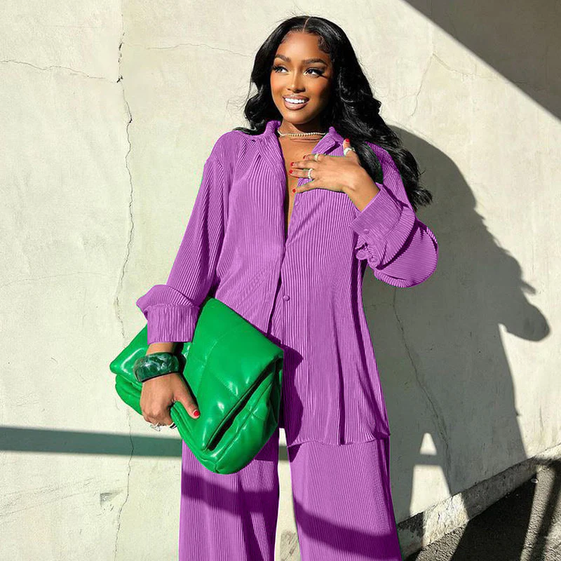 Ensemble Décontracté Coloré Élégant Femme – Tenue Deux-Pièces Stylée et Confortable - Image 27