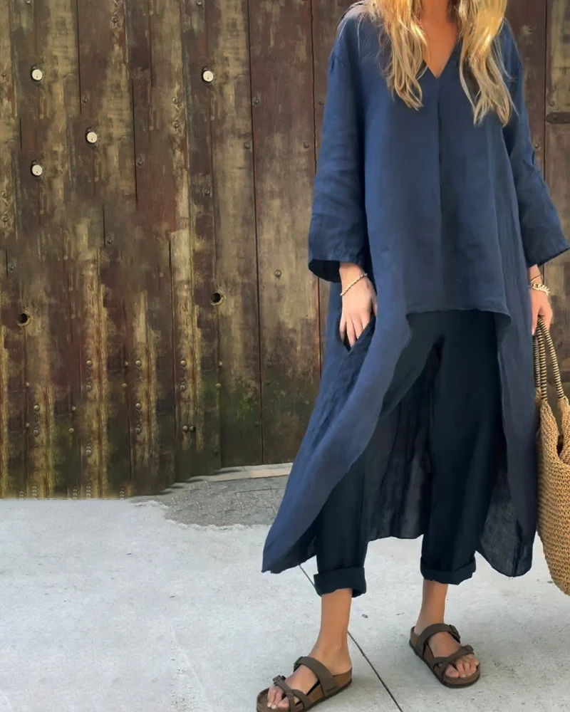 Ensemble Décontracté Tunique et Pantalon Femme – Tenue Légère Été - Image 5