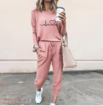 Ensemble Deux Pièces Décontracté Femme à Manches Longues – Haut Pull et Pantalon à Cordon - Image 13