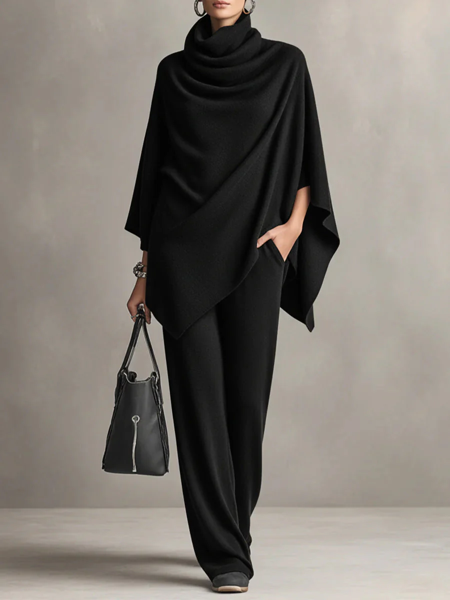 Ensemble Deux Pièces Drapé Élégant Femme – Tenue Coordonnée Stylée
