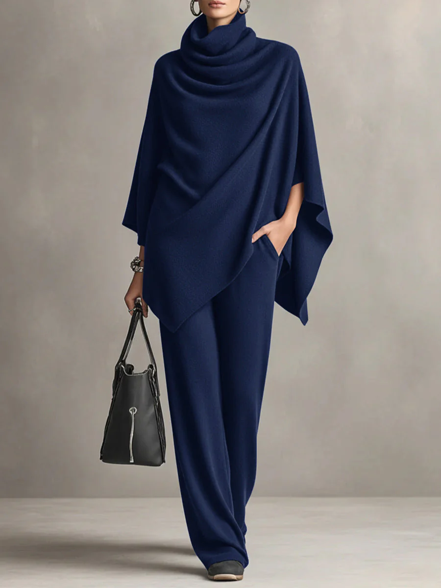 Ensemble Deux Pièces Drapé Élégant Femme – Tenue Coordonnée Stylée - Image 3
