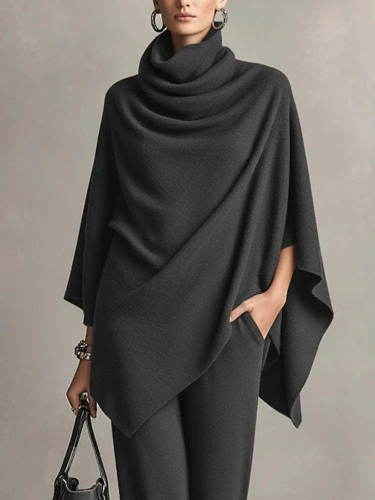 Ensemble Deux Pièces Drapé Élégant Femme – Tenue Coordonnée Stylée - Image 6