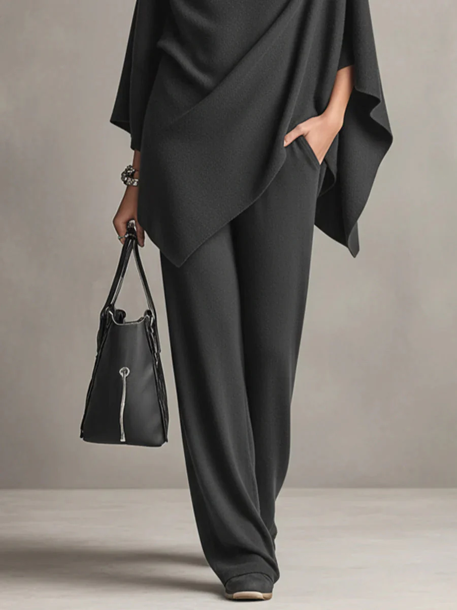 Ensemble Deux Pièces Drapé Élégant Femme – Tenue Coordonnée Stylée - Image 7