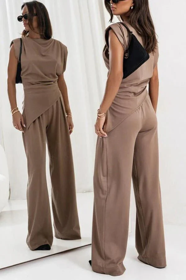 Ensemble deux pièces drapé pour femme – Allure élégante et raffinée, style idéal pour les fêtes - Image 5