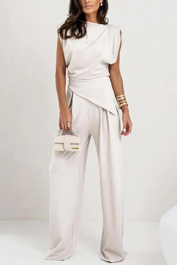 Ensemble deux pièces drapé pour femme – Allure élégante et raffinée, style idéal pour les fêtes - Image 6