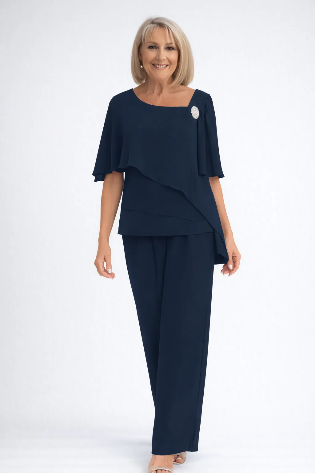 Ensemble deux pièces élégant pour femme – Style chic et sophistiqué pour les soirées au bureau - Image 2