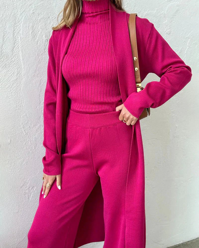 Ensemble Femme Décontracté Trois Pièces Élégant – Tenue Moderne Confortable - Image 6