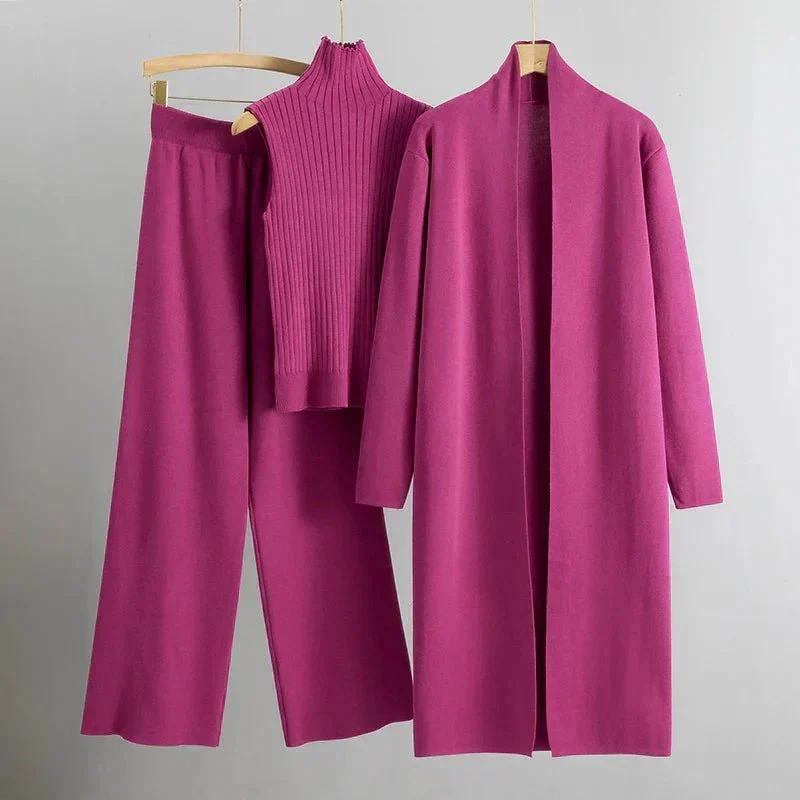 Ensemble Femme Décontracté Trois Pièces Élégant – Tenue Moderne Confortable - Image 8