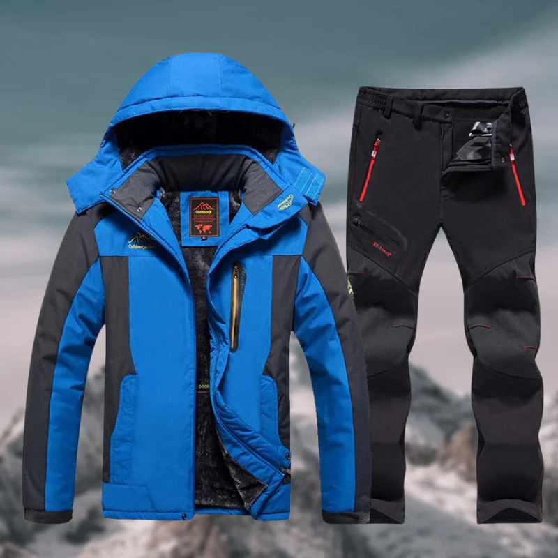 Ensemble Homme Durable Hiver Imperméable Isolé – Combinaison de Montagne - Image 3