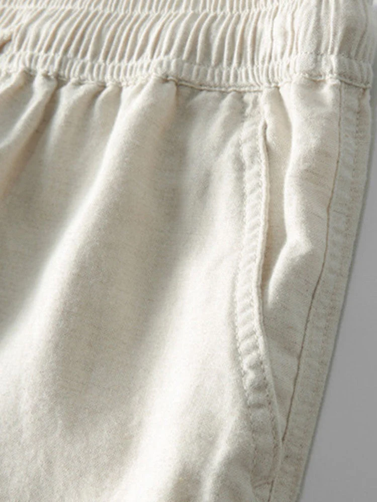 Ensemble Homme Été Coton Lin – Chemise Manches Courtes et Pantalon Décontracté - Image 8