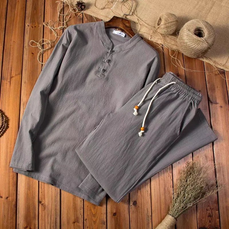 Ensemble Maison Respirant en Coton pour Homme – Confort Léger Coupe Ample Décontractée - Image 2