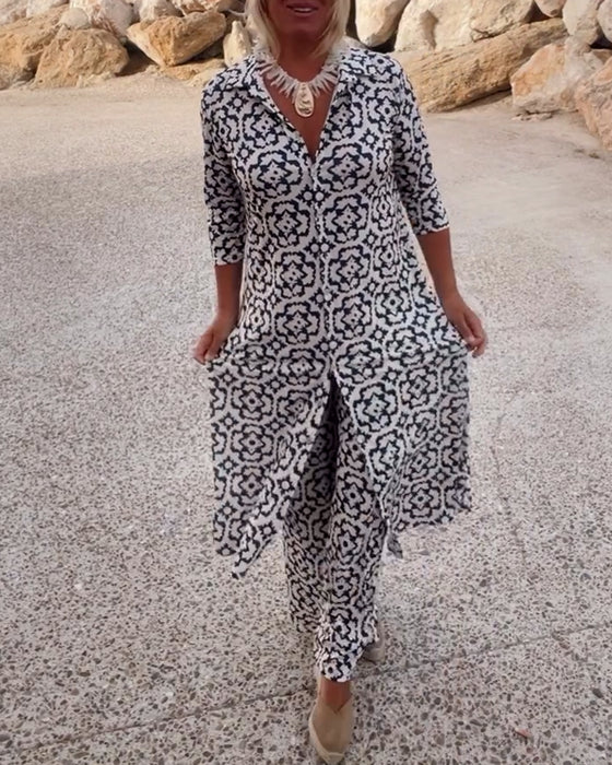 Ensemble Sari Femme – Haut et Pantalon Assortis Confortables