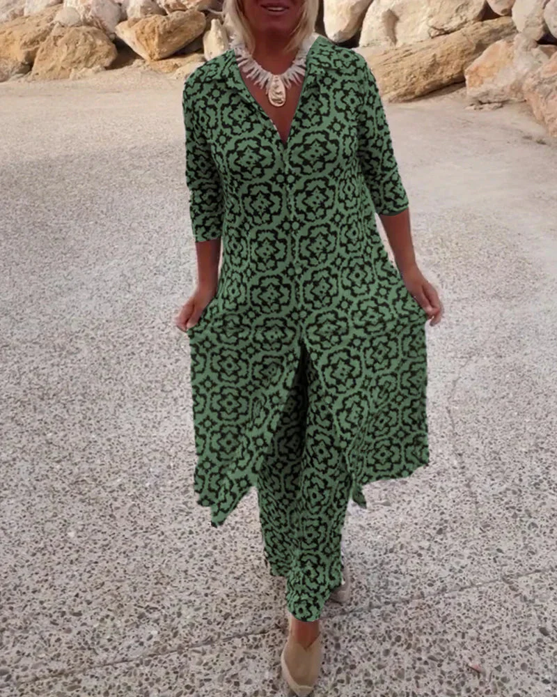 Ensemble Sari Femme – Haut et Pantalon Assortis Confortables - Image 2