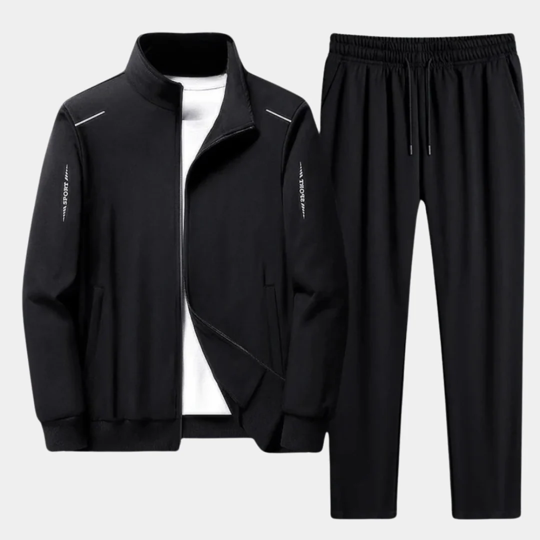 Ensemble Survêtement Homme Zip Complet Stylé – Veste Athlétique et Pantalon Jogger Confortable - Image 2