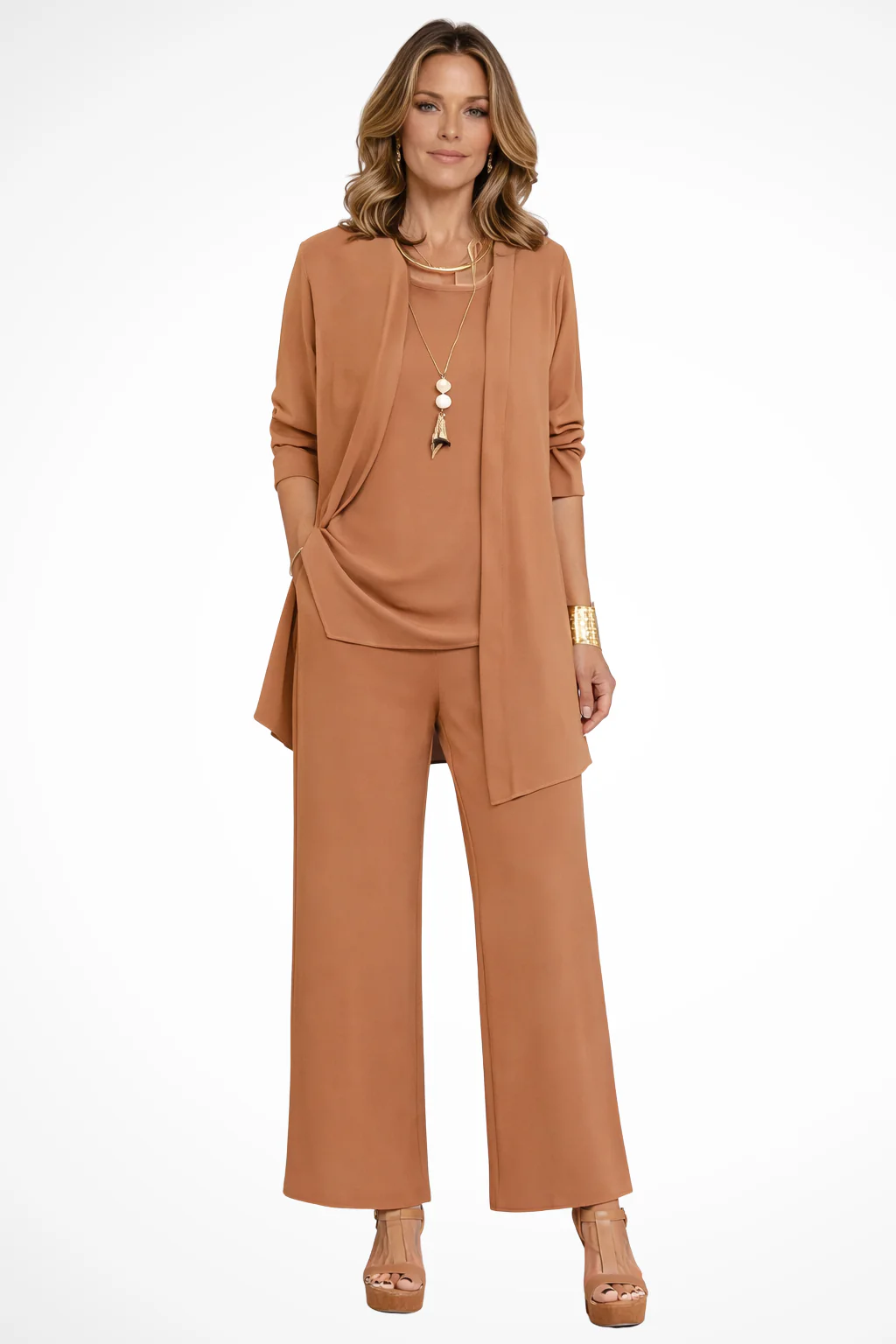 Ensemble trois pièces élégant pour femme – Style chic et sophistiqué pour les soirées d'affaires