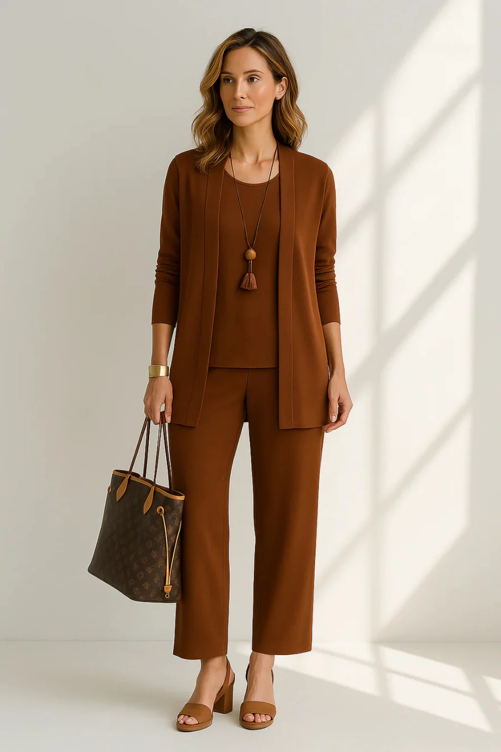 Ensemble trois pièces élégant pour femme – Style chic et sophistiqué pour les soirées d'affaires - Image 11