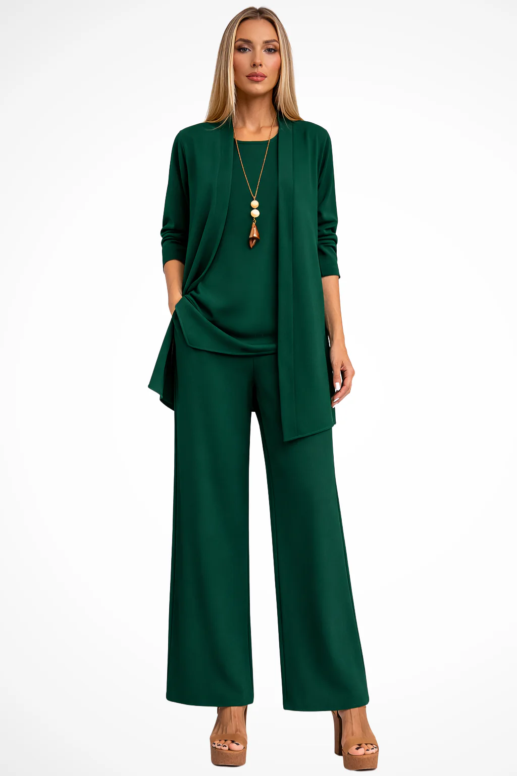 Ensemble trois pièces élégant pour femme – Style chic et sophistiqué pour les soirées d'affaires - Image 18