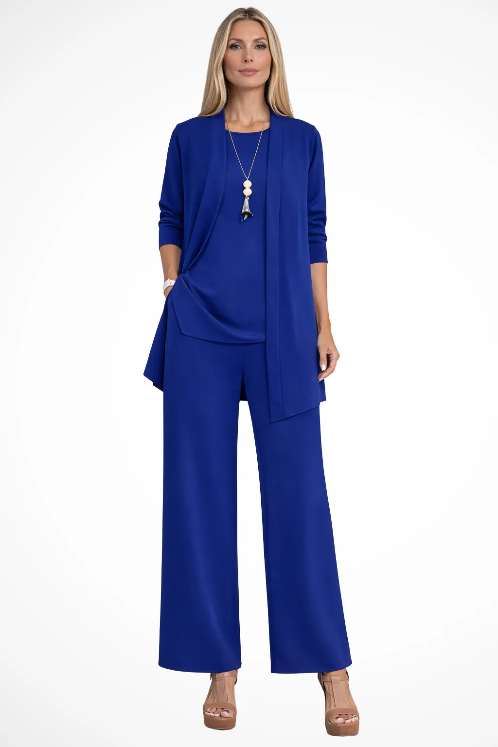 Ensemble trois pièces élégant pour femme – Style chic et sophistiqué pour les soirées d'affaires - Image 7