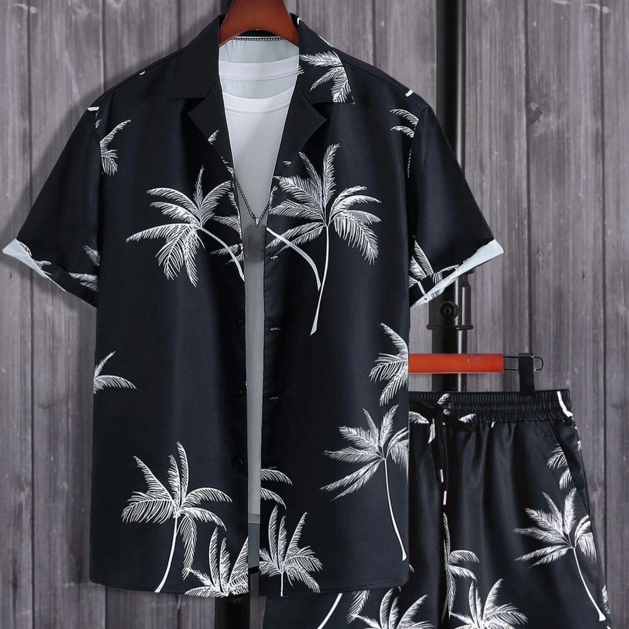 Ensemble Tropical Élégant Homme – Chemise et Short Décontracté Été - Image 2