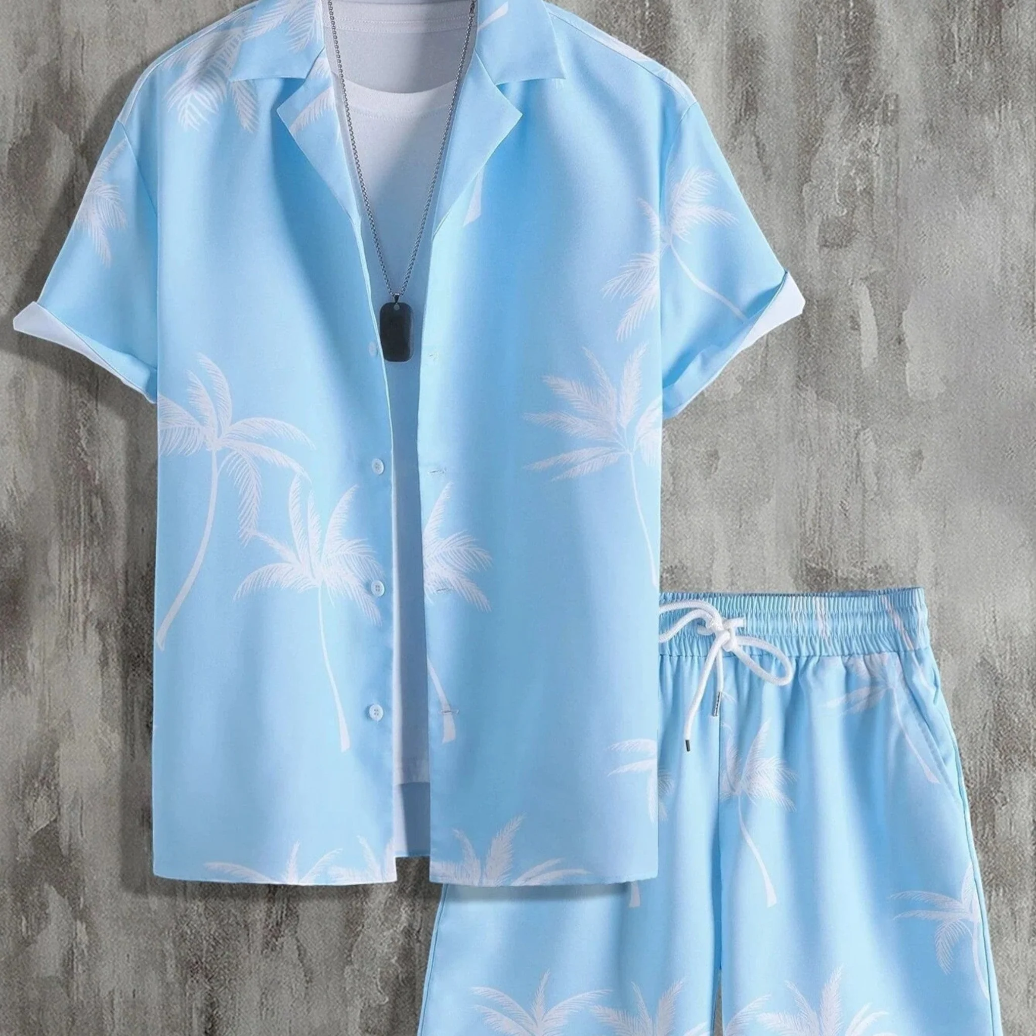 Ensemble Tropical Élégant Homme – Chemise et Short Décontracté Été - Image 3
