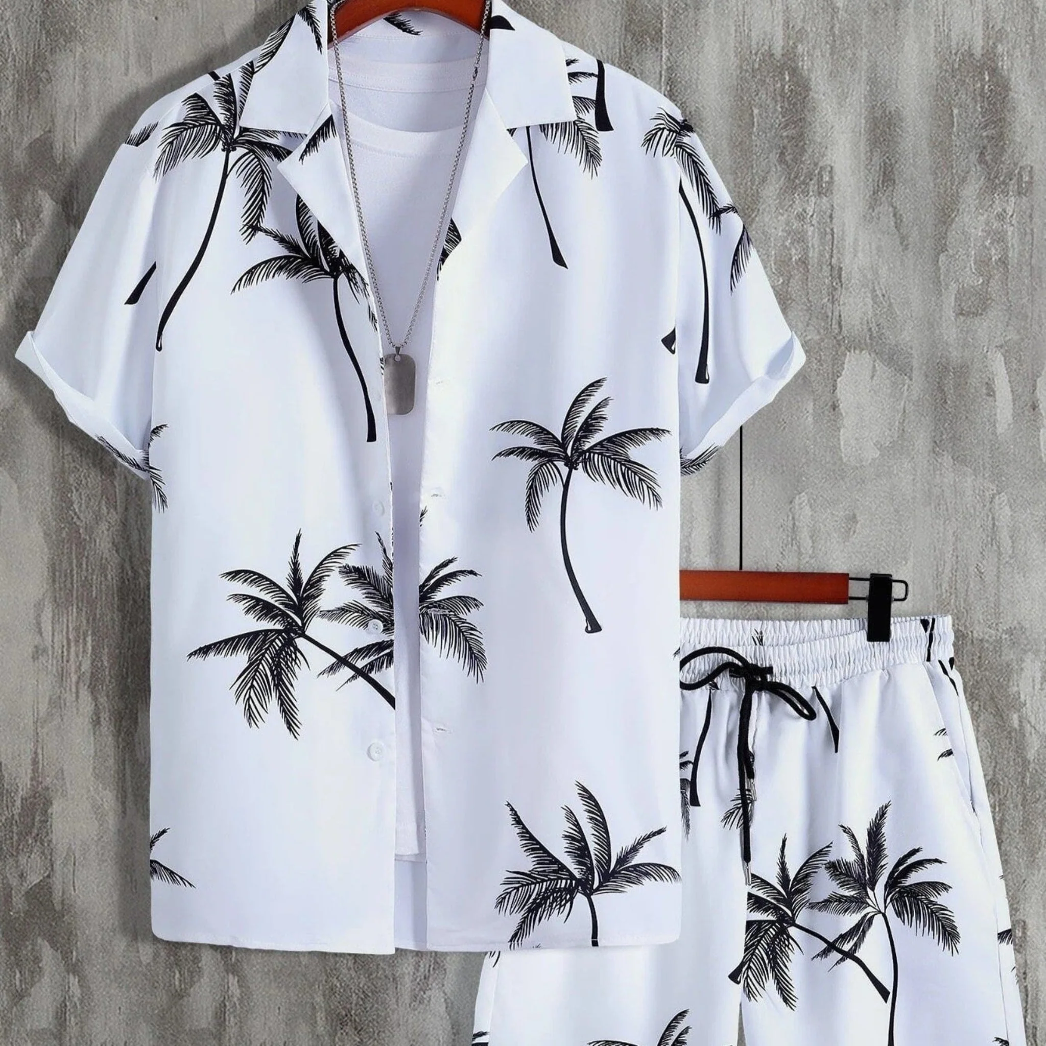 Ensemble Tropical Élégant Homme – Chemise et Short Décontracté Été - Image 4