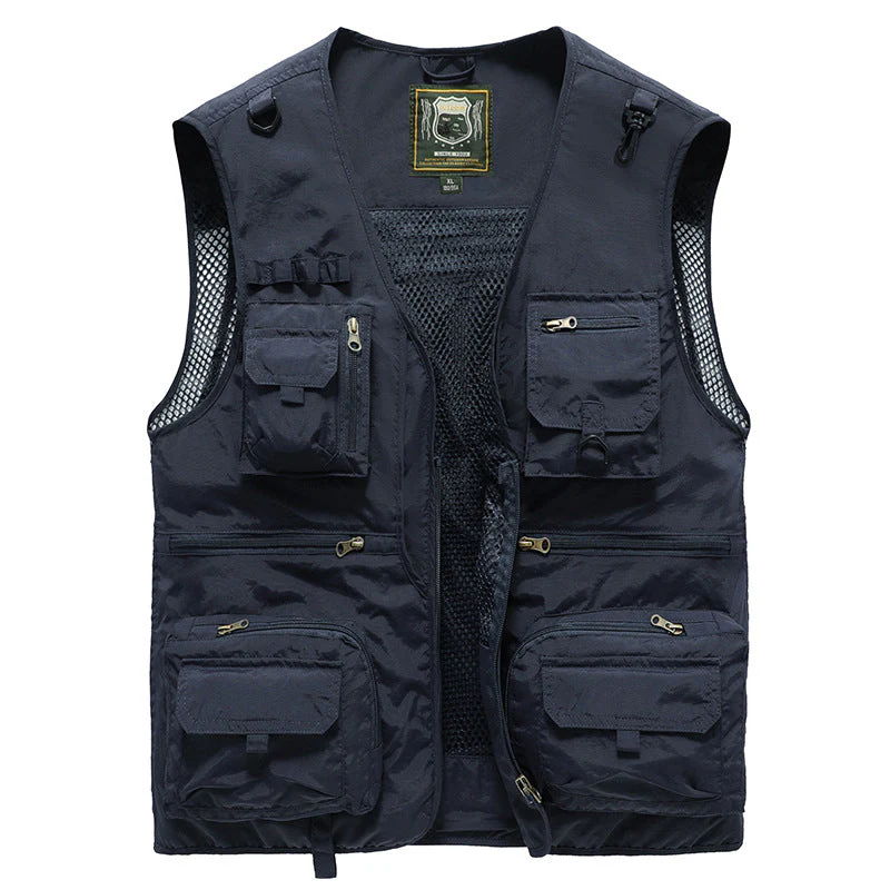 Gilet d'Été Léger Multi-Poches Homme – Veste Sans Manches Respirante pour la Randonnée, la Pêche, le Camping et les Voyages - Image 4