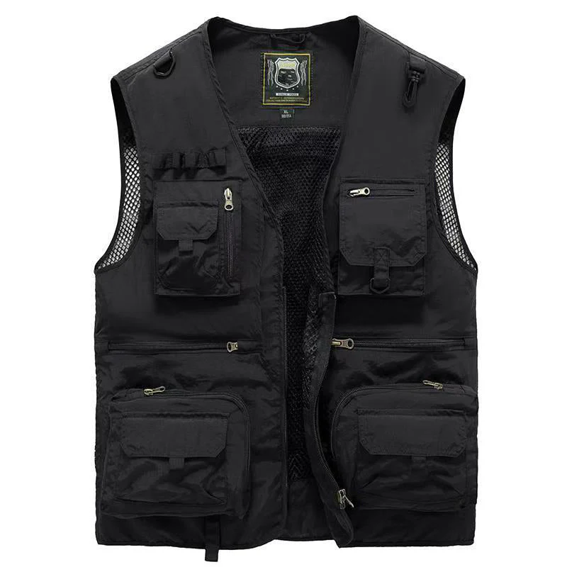 Gilet d'Été Léger Multi-Poches Homme – Veste Sans Manches Respirante pour la Randonnée, la Pêche, le Camping et les Voyages - Image 7