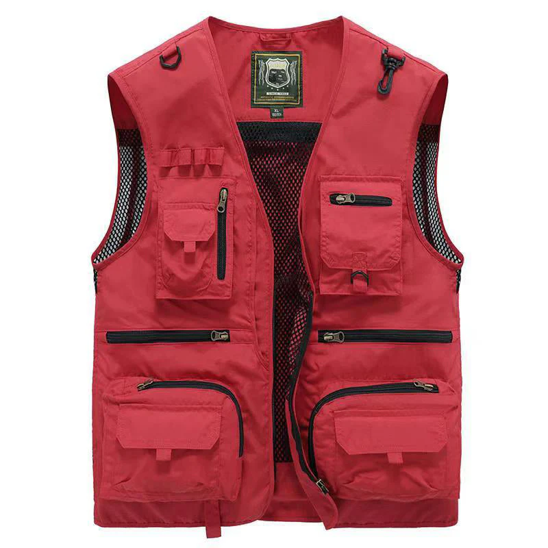 Gilet d'Été Léger Multi-Poches Homme – Veste Sans Manches Respirante pour la Randonnée, la Pêche, le Camping et les Voyages - Image 8