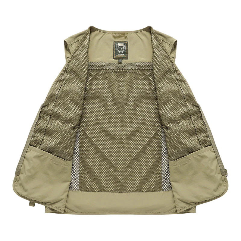 Gilet d'Été Léger Multi-Poches Homme – Veste Sans Manches Respirante pour la Randonnée, la Pêche, le Camping et les Voyages - Image 9