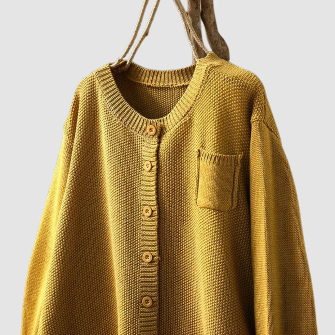 Gilet en Maille Côtelée Confortable pour Femme – Tricot Élégant - Image 2
